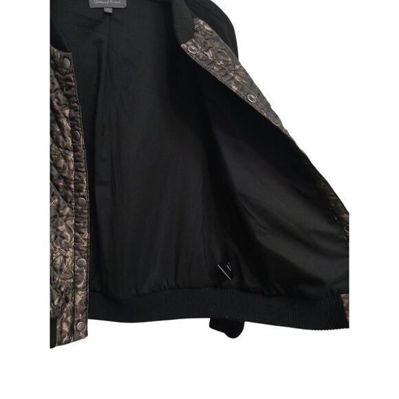 PJK Patterson J Kincaid Calabash Bomber Quilted Varsity Jacket Sz M Black $298 - Picture 8 of 16